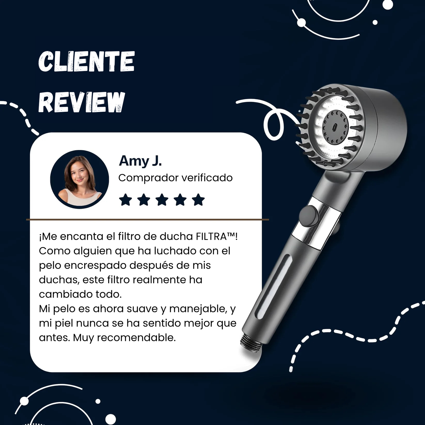 FILTRA™ - el filtro de ducha inteligente para una piel y un cabello sanos